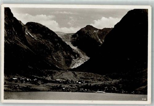 Odda 1939 WK II Schiffspost KdF Reise Wilhelm Gustloff Sundalgletscher Maurangerfjord