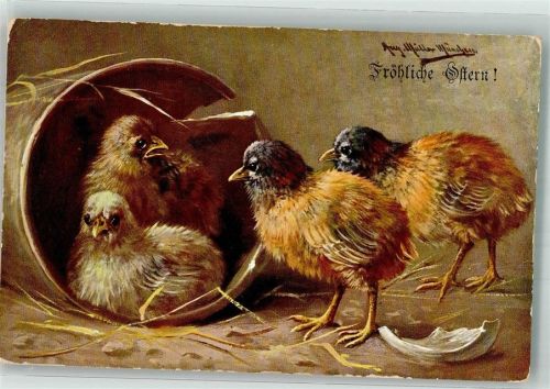 1912 Ostern Küken H.K. u. Co. M. Serie 548