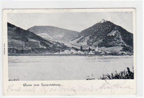 Wien 19. Bezirk / Wien XIX. Bezirk. Alte Ak Wien Gruß vom Leopoldsberg 1900 gelaufen und gut erhalten.