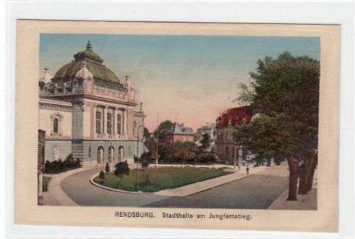 Rendsburg Rendsburg mit Stadthalle am Jungfernstieg ungelaufen Gute Erhaltung.