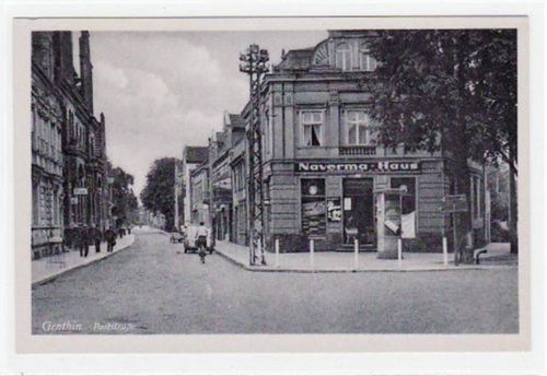 Genthin mit Poststraße ungelaufen Top Erhaltung.