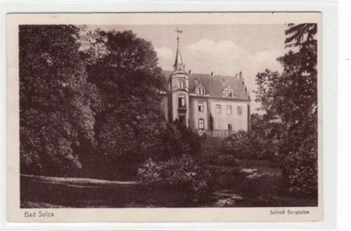 Bad Sulza mit Schloß Bergsulza gelaufen von 1928. Gute Erhaltung.