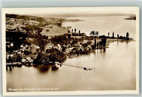 Wangen Fliegeraufnahme des Ortes am Untersee