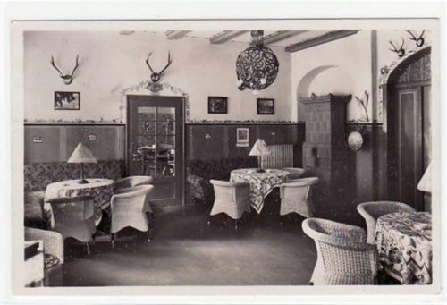 Waldbärenburg-Kipsdorf mit Innenansicht vom Erzgebirgs-Heim gelaufen von 1931. Gute Erhaltung.