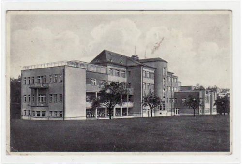 Coswig Coswig mit Heilstätte Lindenhof der Landesversicherungsanstalt Sachsen gelaufen von 1938 kleiner Knick unten links, leicht fleckig, sonst gut erhalten.