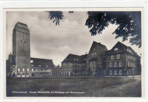 Delmenhorst Delmenhorst mit Marktplatz, Rathaus u. Wasserturm ungelaufen Gute Erhaltung.