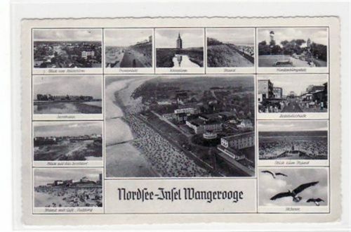 Wangerooge Wangerooge mit 12 Abbildungen gelaufen, 1956. Gute Erhaltung.