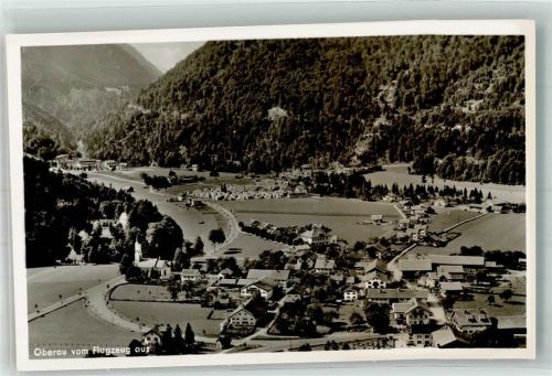 Oberau 1938 Fliegeraufnahme des Ortes