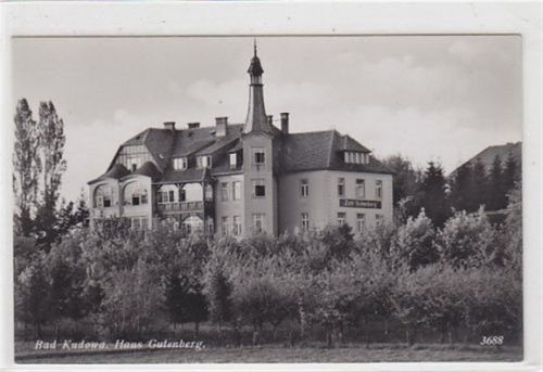 Bad Kudowa Haus Gutenberg in Bad Kudowa - Kudowa-Zdrój / Kreis Glatz - Klodzko ungelaufen Top Erhaltung.