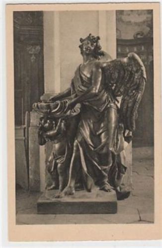 Grüssau / Krzeszów - Kreis Landeshut / Kamienna Góra. ein Engel WeihwasserbEcke n in der Abteikirche ungelaufen Gute Erhaltung.