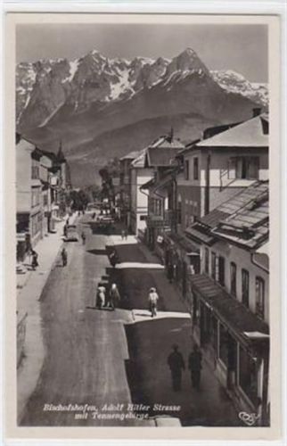 Bischofshofen Adolf Hitler Strasse Tennengebirge, ungelaufen gut erhalten. WK II