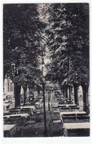 Berlin Zehlendorf, Wannsee mit Biergarten gelaufen von 1916 kleiner Knick oben links, sonst gut erhalten