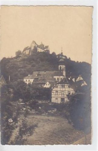 Rothenfels mit Blick auf die Kirche gelaufen, mit Marke und Stempel von 1919. Gute Erhaltung.