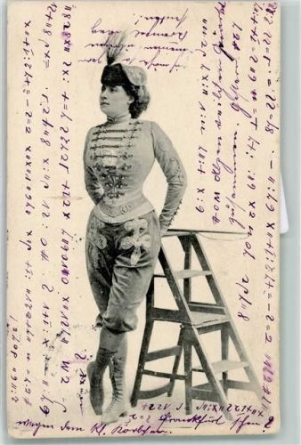 1902 Dompteurin Dressur AK