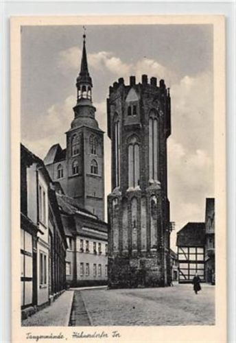 Tangermünde Tangermünde. Hühnerdorfer Tor ungelaufen Gute Erhaltung.