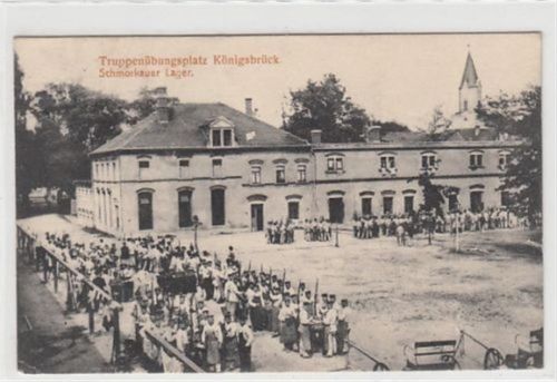 Königsbrück Truppenübungsplatz Königsbrück. Schmorkauer Lager. Feldpost, Stempel von 1915. Gute Erhaltung.