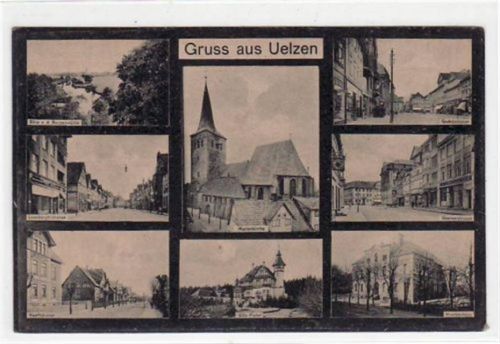 Uelzen Uelzen mit Hoeftstrasse und Krankenhaus ungelaufen Gute Erhaltung.