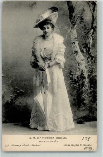 Victoria Eugenia Reina de Espana Verlag Hauser y Menet Nr. 745 AK