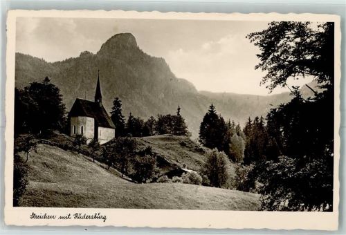Schleching Wallfahrtskirche Sankt Servatius mir Rudersburg
