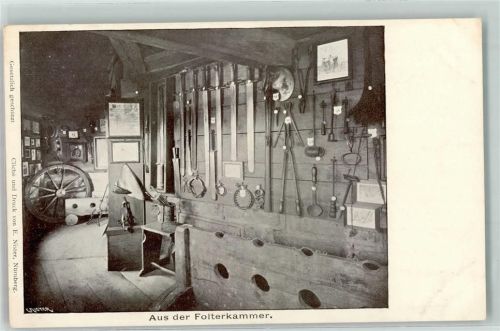 Nürnberg 1900 Folterkammer Instrumente