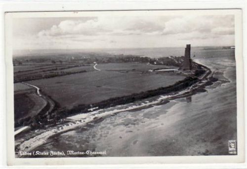 Laboe Laboe, Kieler Förde mit Marine Ehrenmal. Feldpost, Stempel von 1939. Leichter Schrift- und Stempeldurchdruck, sonst gut erhalten