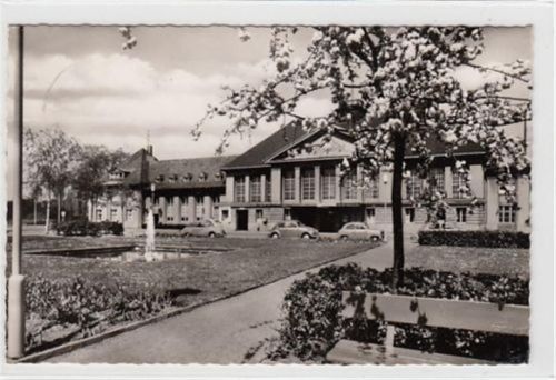 Viersen. Bahnhof gelaufen, 1966. Leichter Stempeldurchdruck, sonst gut erhalten