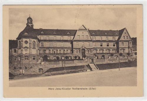 Nettersheim Nettersheim. Herz-Jesu-Kloster gelaufen, 1928. Leicht fleckig, sonst gut erhalten