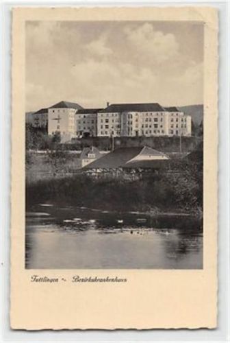 Tuttlingen Tuttlingen. Bezirkskrankenhaus gelaufen kleiner Knick oben links und rechts, sonst gut erhalten