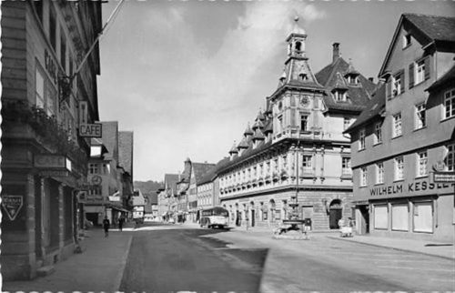 Geislingen Geislingen. Hauptstraße alten Rathaus ungelaufen Gute Erhaltung.