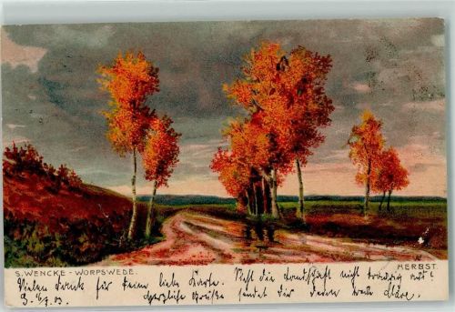 1903 sign. S. Wencke Herbst AK