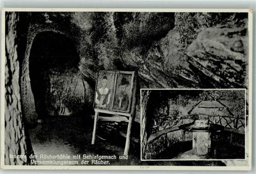 Wiesbaden Leichtweisshöhle im Nerotal , Schlafgemach und Raum der Räuber