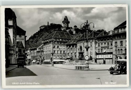 Graz Adolf Hitler Platz Cafe Nordstern Foto AK