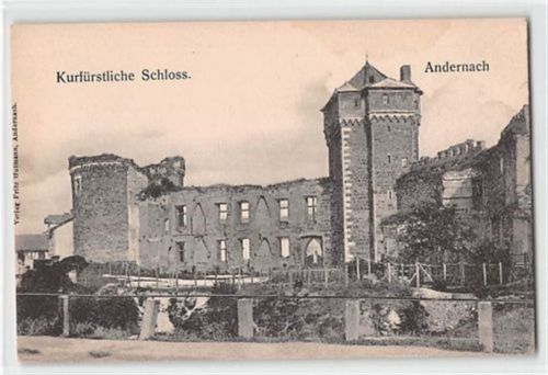Andernach. Kurfürstliches Schloss ungelaufen Leicht fleckig, sonst gut erhalten