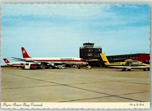 Regina Airport-Busy Crossroads - Air Canada + Norcanair