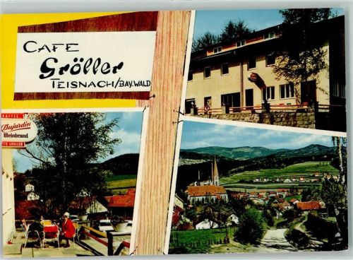Teisnach Cafe Gröller Terrasse Dujardin Werbung