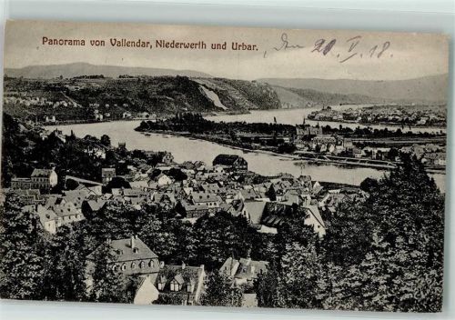 Vallendar 1918 Niederwerth Urbar