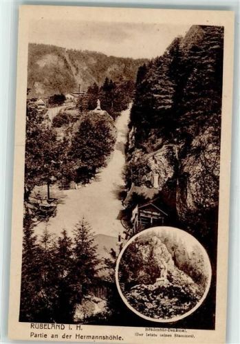 Rübeland an der Hermannshöhle Höhlenbär Denkmal