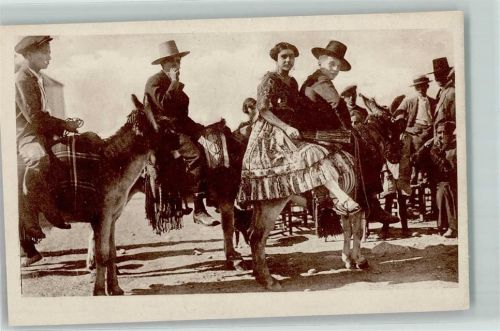 Granada Tipos de una Romeria Gipsy AK