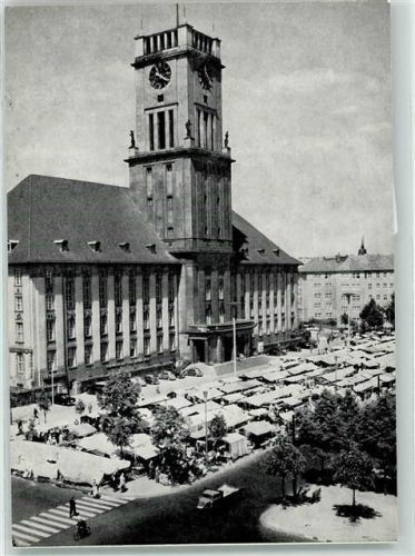 Schöneberg 1968 Rathaus Sitz der Landesregierung Deutsches Turnfest Marktszene