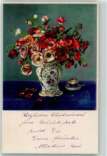 Delila Nr. 1609 Blumenvase Mocca-Tasse AK