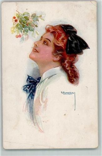 1918 Verlag Erkal Serie 333-4 Frau mit Kirschen AK