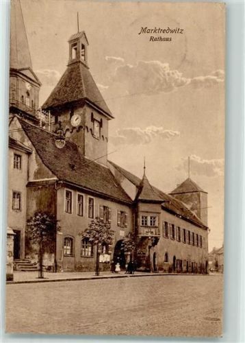 Marktredwitz 1917 Rathaus Uhr