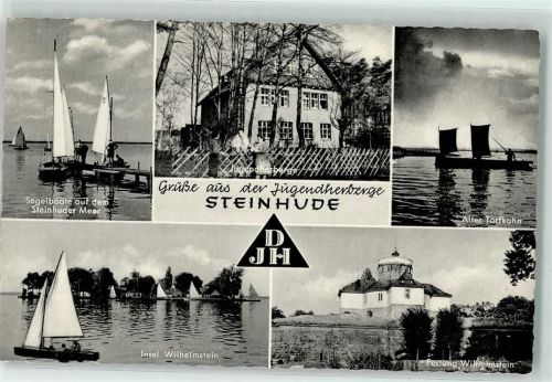 Steinhude Jugendherberge Segelboot Festung Wilhelmstein alter Torfkahn