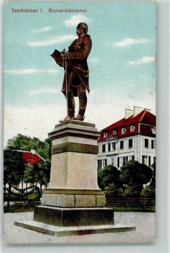 Saarbrücken 1910 Denkmal AK