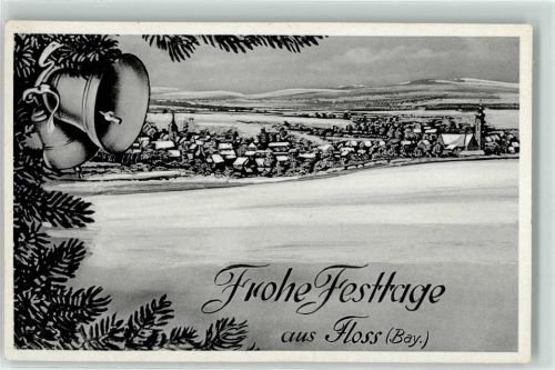 Floß Tannenzweig Glocke Winter