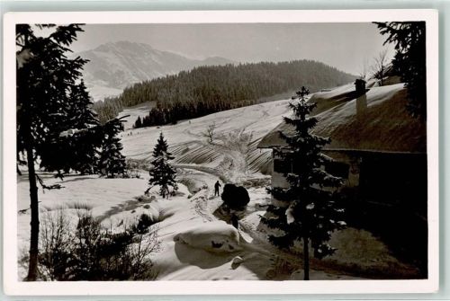 Unterjoch Iseler Skifahrer Winter