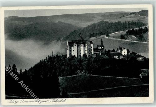 Lauenstein Burg Tal Nebel