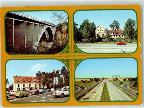 Hermsdorf Teufelstalbrücke Mitropa Autobahnhotel Autos