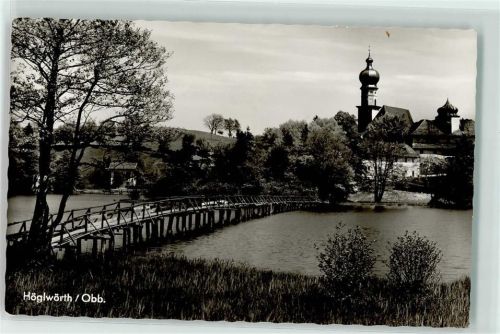 Höglwörth Holzbrücke Kirche St. Peter und Paul