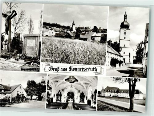 Konnersreuth Friedhofskreuz und Grab der Therese Neumann Theresianum